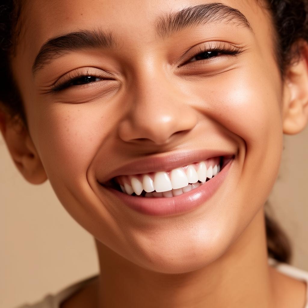 Radiant natural smile